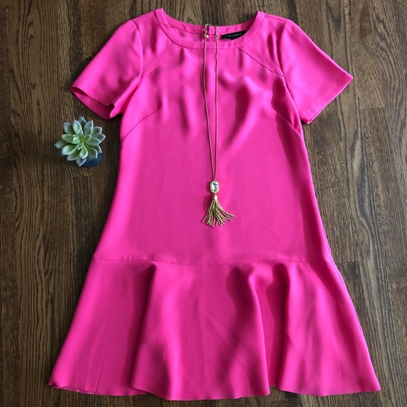 Banana Republic Dresses & Skirts - Banana Republic Pink Flounce Dress